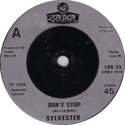 Sylvester Don't Stop Vinyl 7" USED