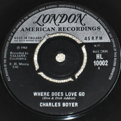 Charles Boyer Where Does Love Go USED VINYL 7INCH 45 RPM SINGLE