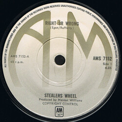 Stealers Wheel Right Or Wrong Vinyl 7" USED