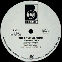 The Love Machine Desperately / Don't Fly Away USED VINYL 12INCH 33 S RPM PROMO