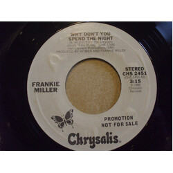 Frankie Miller Why Don't You Spend The Night USED VINYL 7INCH 45 RPM SINGLE PROMO