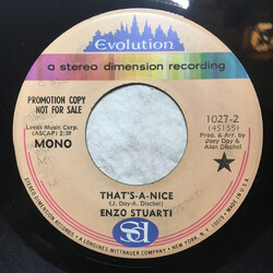 Enzo Stuarti That's-A-Nice USED VINYL 7INCH 45 RPM PROMO MONO