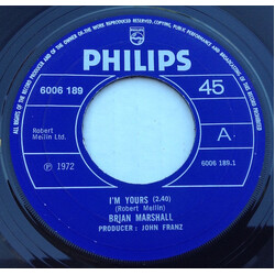Brian Marshall (7) I'm Yours USED VINYL 7INCH 45 RPM SINGLE