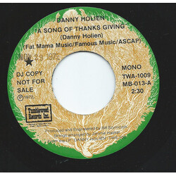 Danny Holien A Song Of Thanks Giving / Satsanga USED VINYL 7INCH 45 RPM PROMO MONO