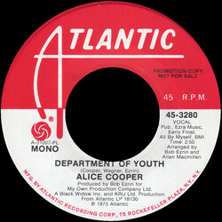 Alice Cooper Department Of Youth USED VINYL 7INCH 45 RPM PROMO