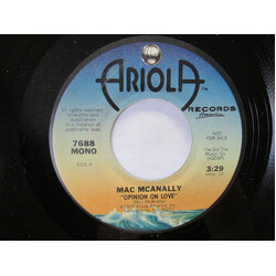 Mac McAnally Opinion On Love USED VINYL 7INCH 45 RPM PROMO STEREO MONO