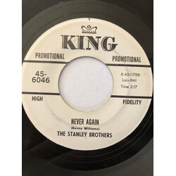 The Stanley Brothers Never Again / Prayer Of A Truck Driver's Son USED VINYL 7INCH 45 RPM SINGLE PROMO