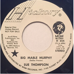 Sue Thompson Big Mable Murphy / Big Daddy USED VINYL 7INCH 45 RPM PROMO