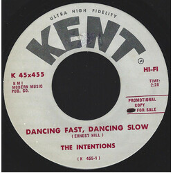 The Intentions Dancing Fast, Dancing Slow USED VINYL 7INCH 45 RPM SINGLE