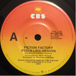 Fiction Factory (Feels Like) Heaven USED VINYL 7INCH 45 RPM SINGLE STEREO