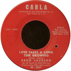 Deon Jackson Love Takes A Long Time Growing / Hush Little Baby USED VINYL 7INCH 45 RPM SINGLE
