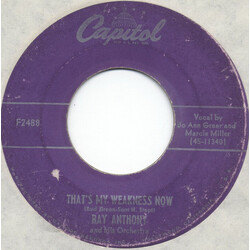 Ray Anthony & His Orchestra That's My Weakness Now / When The Saints Go Marching In USED VINYL 7INCH 45 RPM