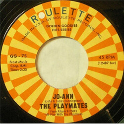The Playmates Jo-Ann / Wait For Me USED VINYL 7INCH 45 RPM REISSUE