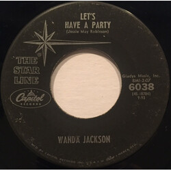 Wanda Jackson Lets Have A Party / Mean, Mean Man USED VINYL 7INCH 45 RPM SINGLE REISSUE