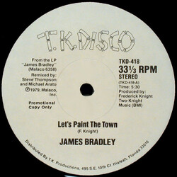 James Bradley (2) Let's Paint The Town / Wrapped Up In Your Love VINYL 12" USED