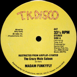 Madam Funkyfly The Crazy Mule Saloon / That's It USED VINYL 12INCH 33 S RPM