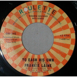 Frankie Laine To Each His Own / You Gave Me A Mountain USED VINYL 7INCH 45 RPM