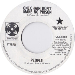 People (4) One Chain Don't Make No Prison / Keep It Alive USED VINYL 7INCH 45 RPM PROMO