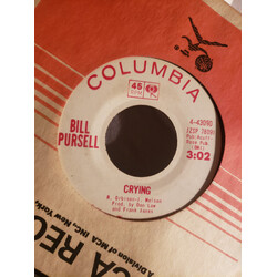 Bill Pursell I'll Never Be Free / Crying USED VINYL 7INCH SINGLE PROMO