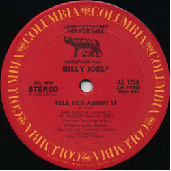 Billy Joel Tell Her About It USED VINYL 12INCH 33 S RPM PROMO STEREO