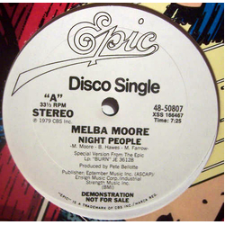 Melba Moore Night People / Hot And Tasty Vinyl 12" USED