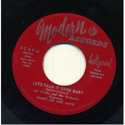 Jay Franks and His Orchestra / Jimmy Lee & Artis Let's Talk It Over Baby / Why Can't We See USED VINYL 7INCH 45 RPM SINGLE