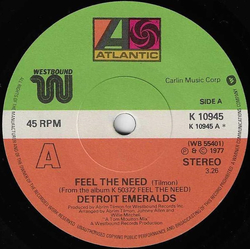 Detroit Emeralds Feel The Need Vinyl 7" USED