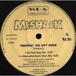 Meshack Trippin' On Dat Rear USED VINYL 12INCH 33 S RPM