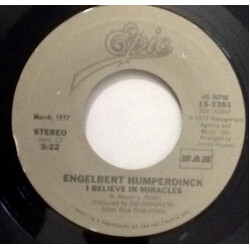 Engelbert Humperdinck I Believe In Miracles USED VINYL 7INCH 45 RPM SINGLE REISSUE