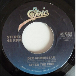 After The Fire Der Kommissar / Dancing In The Shadows USED VINYL 7INCH 45 RPM SINGLE STYRENE STEREO
