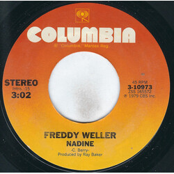 Freddy Weller Nadine / Too Many Memories USED VINYL 7INCH 45 RPM SINGLE STYRENE