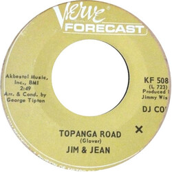 Jim & Jean Topanga Road / The Planet June USED VINYL 7INCH 45 RPM PROMO