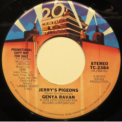 Genya Ravan Jerry's Pigeons USED VINYL 7INCH 45 RPM PROMO