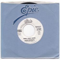 Steve Hackett Hope I Don't Wake USED VINYL 7INCH 45 RPM PROMO