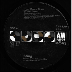 Sting They Dance Alone USED VINYL 7INCH 33 S RPM SINGLE
