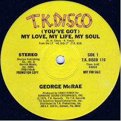 George McCrae (You've Got) My Love, My Life, My Soul Vinyl 12" USED
