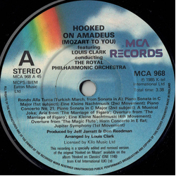 Louis Clark / Royal Philharmonic Orchestra Hooked On Amadeus (Mozart To You) Vinyl 7" USED