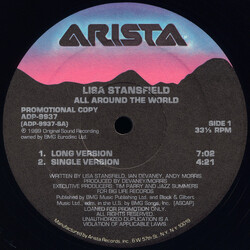Lisa Stansfield All Around The World (The Out Of This World Mixes) USED VINYL 12INCH 33 S RPM PROMO