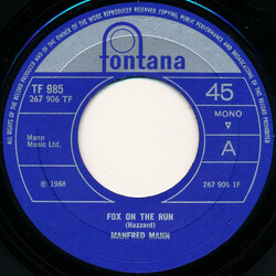Manfred Mann Fox On The Run USED VINYL 7INCH 45 RPM SINGLE MONO