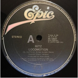 Ritz Locomotion USED VINYL 12INCH 45 RPM SINGLE