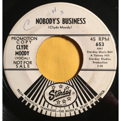 Clyde Moody Nobody's Business / Waltzing In The Arms Of A Friend USED VINYL 7INCH 45 RPM PROMO