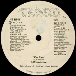 T-Connection On Fire / Disco Magic VINYL 12" USED