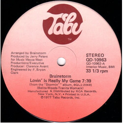 Brainstorm (5) Lovin' Is Really My Game USED VINYL 12INCH 33 S RPM STEREO