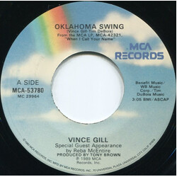 Vince Gill / Reba McEntire Oklahoma Swing USED VINYL 7INCH 45 RPM SINGLE