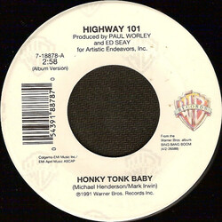 Highway 101 Honky Tonk Baby USED VINYL 7INCH 45 RPM
