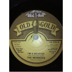 The Monkees I'm A Believer / Monkee's Theme USED VINYL 7INCH 45 RPM SINGLE REISSUE STEREO