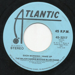 The Major Harris Boogie Blues Band Each Morning I Wake Up / Just A Thing I Do USED VINYL 7INCH 45 RPM PROMO STEREO MONO