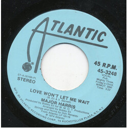 Major Harris Love Won't Let Me Wait USED VINYL 7INCH 45 RPM PROMO STEREO MONO