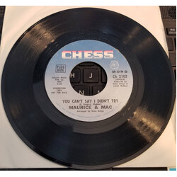 Maurice & Mac You Can't Say I Didn't Try / Lay It On Me USED VINYL 7INCH 45 RPM SINGLE PROMO STYRENE