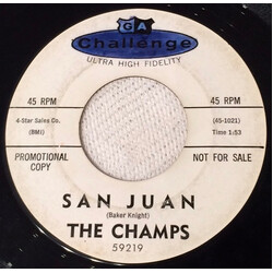 The Champs San Juan / Jalisco USED VINYL 7INCH 45 RPM SINGLE PROMO